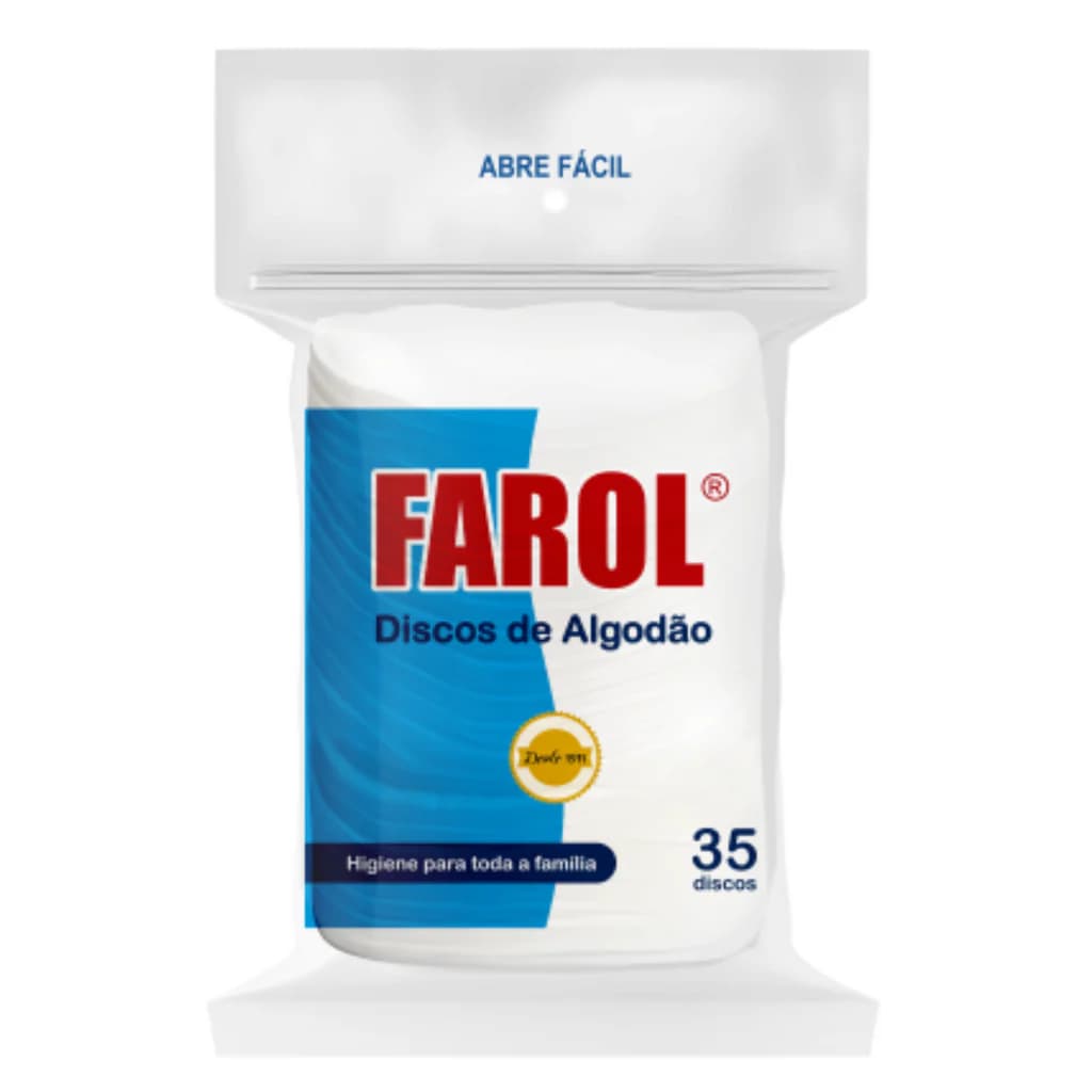 ALGODAO HIDROFILO DISCO COM 35 FAROL