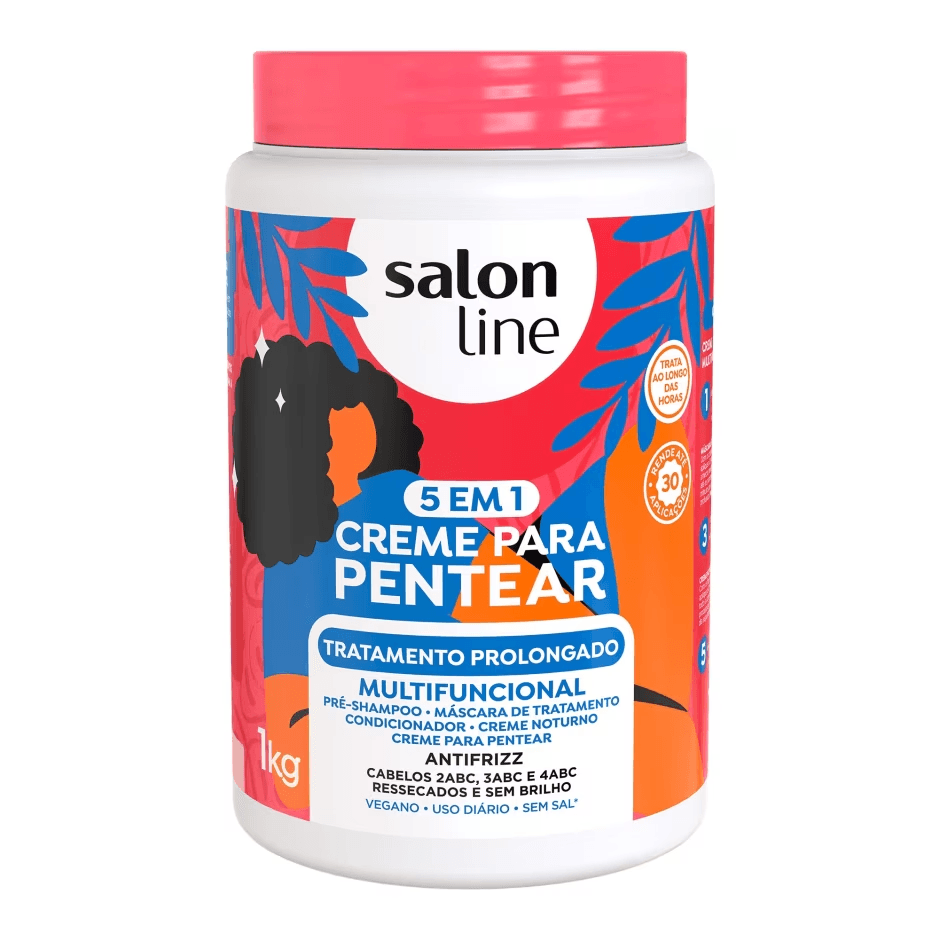 SALON LINE CREME PARA PENTEAR TRATAMENTO PROLONGADO 1KG