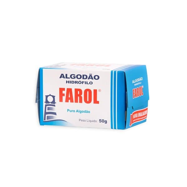 ALGODAO CAIXA HIDROFILO FAROL 50GR