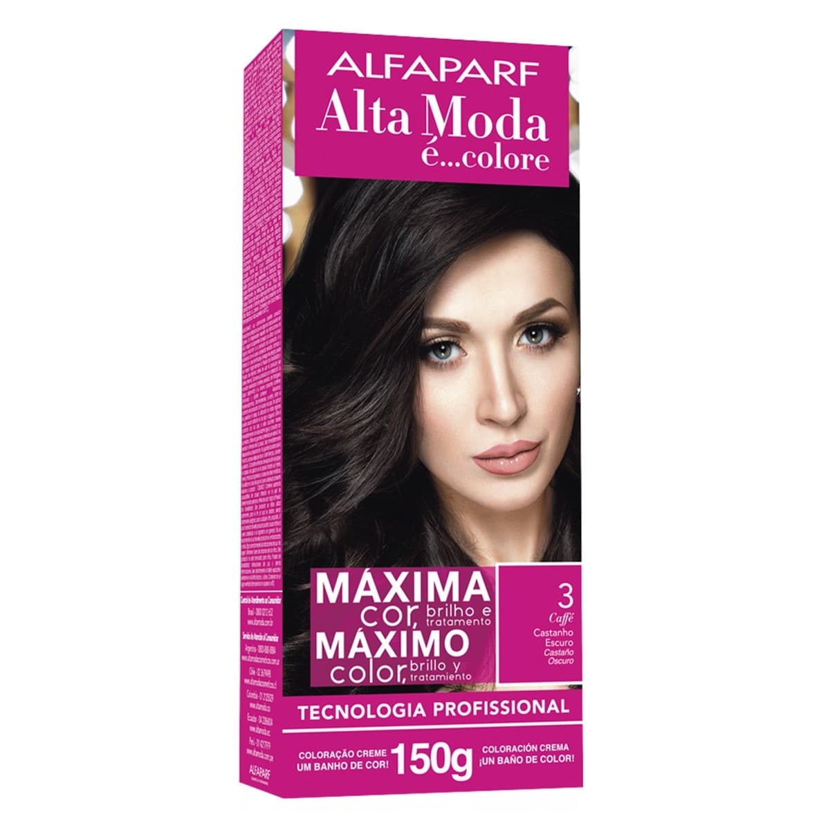 TINTURA ALFAPARF ALTA MODA 3 - CAFFÉ CASTANHO ESCURO