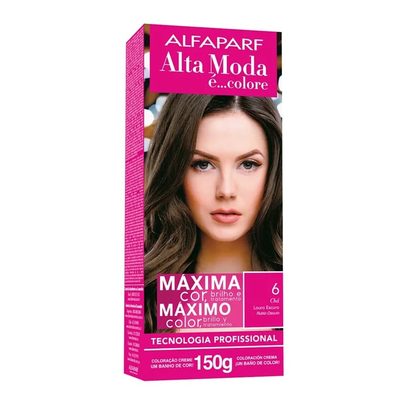 TINTURA ALFAPARF ALTA MODA 6 - CHA LOURO ESCURO
