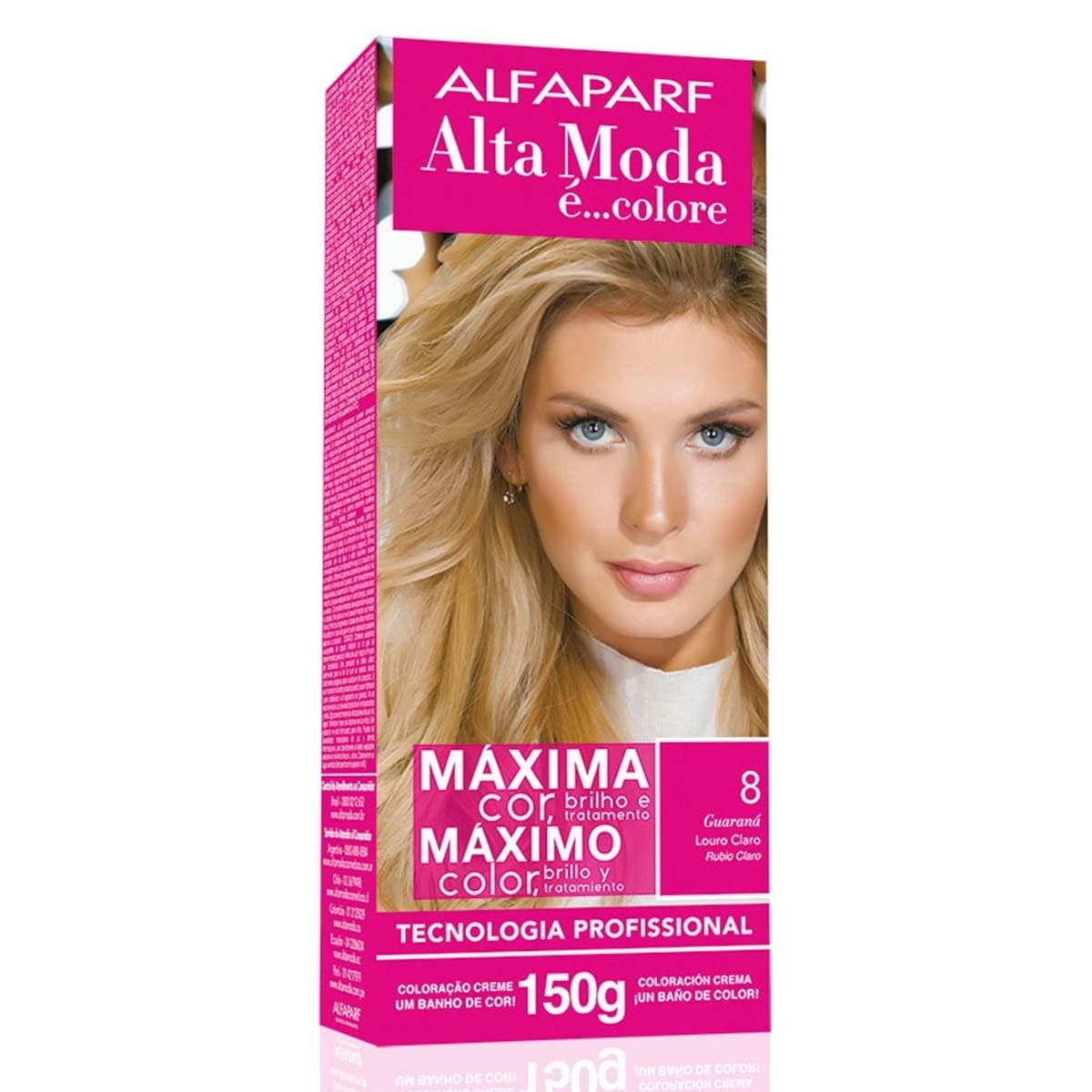 TINTURA ALFAPARF ALTA MODA 8 - GUARANÁ LOURO CLARO