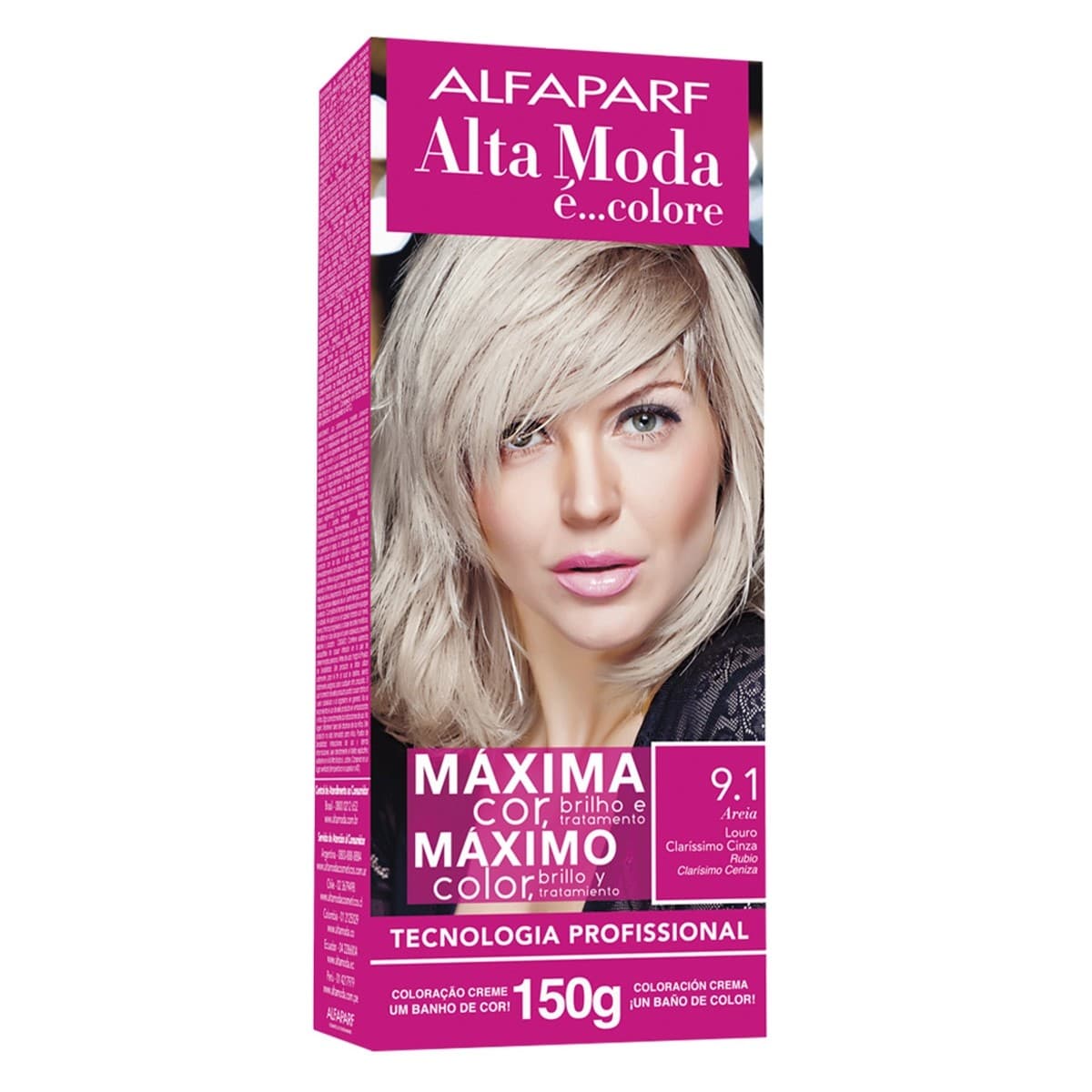 TINTURA ALFAPARF ALTA MODA 9.1 - AREIA LOURO CLARISSIMO CINZA