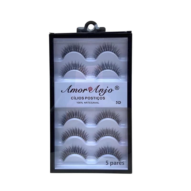 CÍLIOS AMOR E ANJO 100% ARTESANAL 5D/23 - 5 PARES