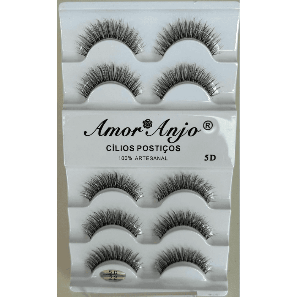 CILIOS AMOR E ANJO 5D/22 - 5 PARES