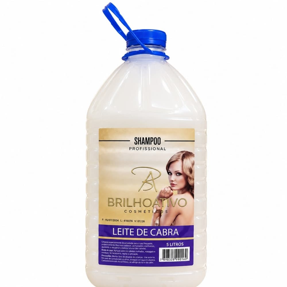 SHAMPOO BRILHO ATIVO LEITE DE CABRA 5 L