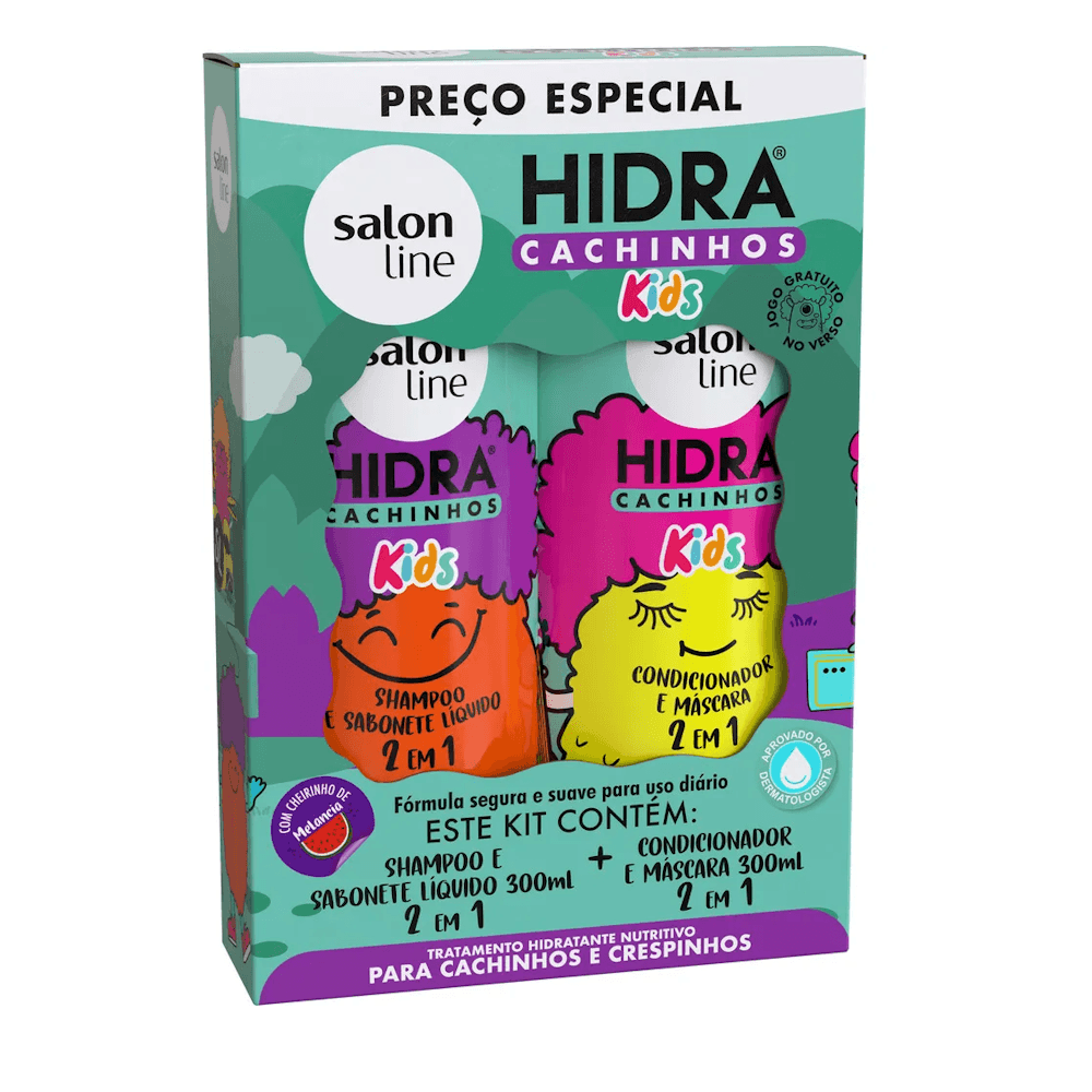 KIT HIDRA CACHINHOS KIDS SALON LINE