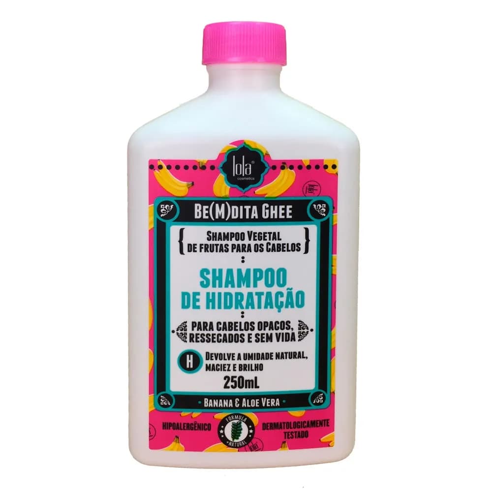 SHAMPOO DE HIDRATAÇÃO BANANA E ALOE VERA 250ML LOLA