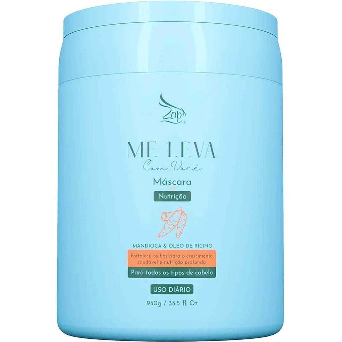 MASCARA ME LEVA NUTRIÇÃO -MANDIOCA E OLEO DE RICINO 950g