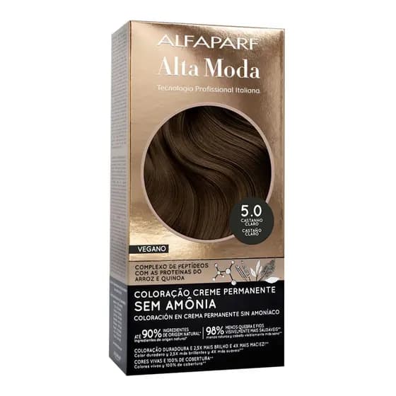 TINTURA ALFAPARF ALTA MODA 5.0-CASTANHO CLARO PROFISSIONAL