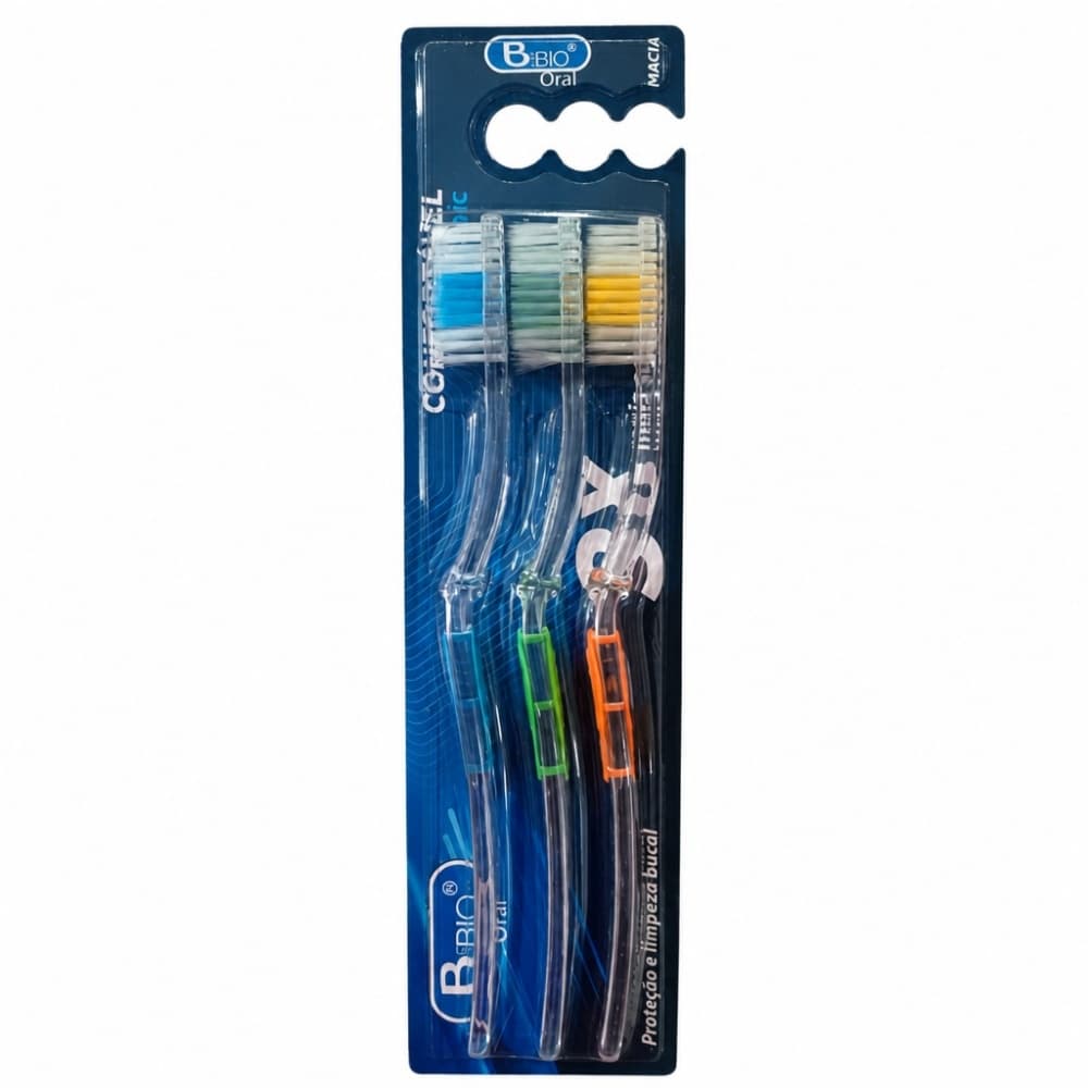 ESCOVA DENTAL ADULTO MACIA CARTELA BIO-114 C/3