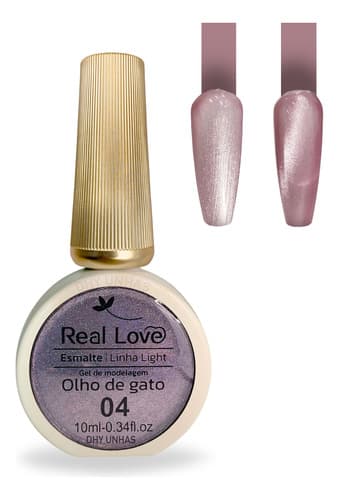 ESMALTE EM GEL OLHO DE GATO BRILHANTE 04 REAL LOVE