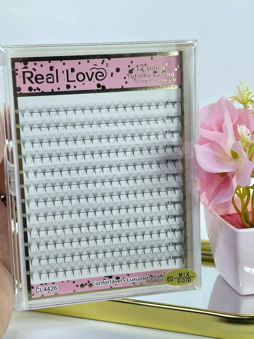 Cílios Tufinho Real Love 6D 0.07 Dmix