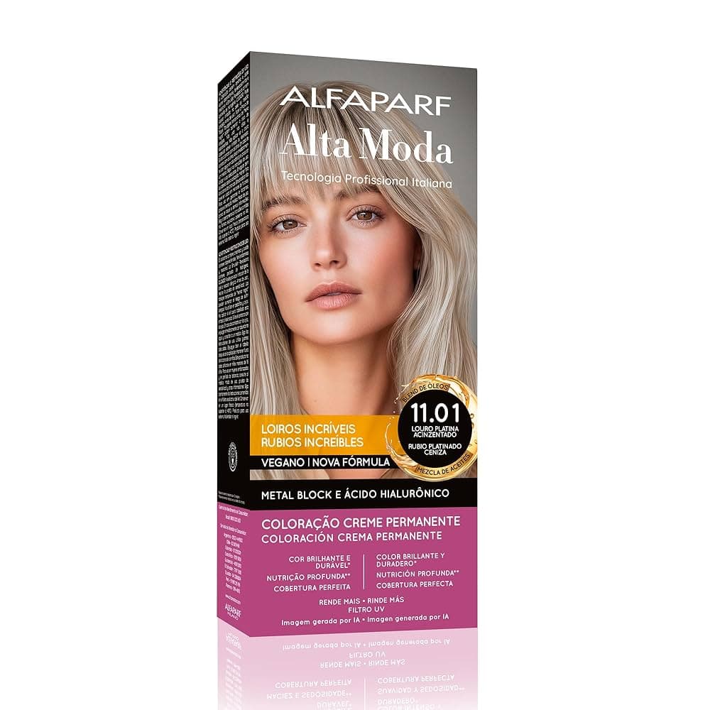 TINTURA ALFAPARF ALTA MODA 11.01 - LOURO PLATINA ACINZENTADO