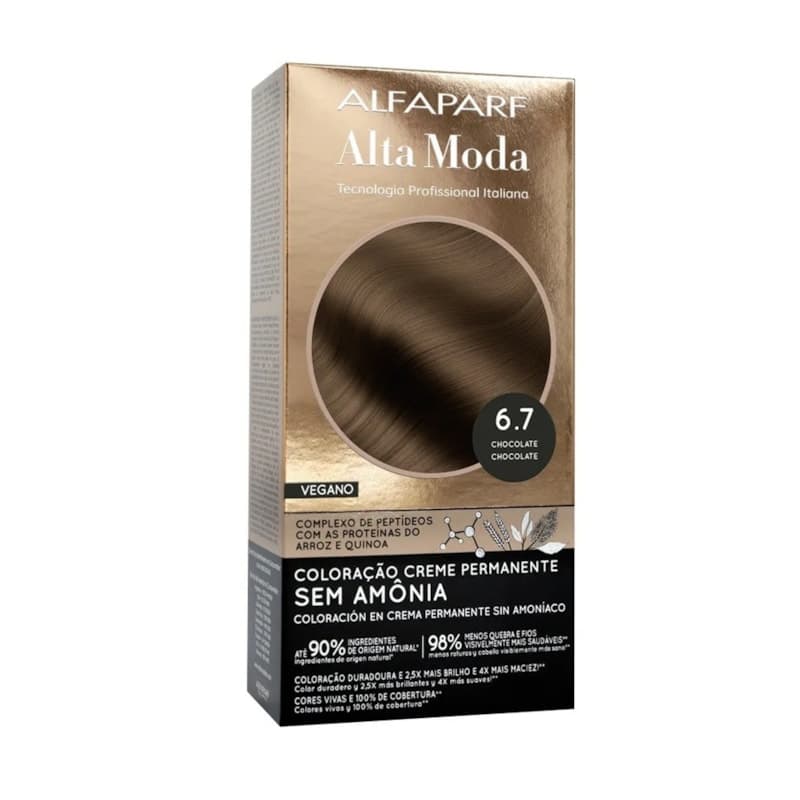 TINTURA ALFAPARF ALTA MODA 6.7-CASTANHO CLARO PROFISSIONAL