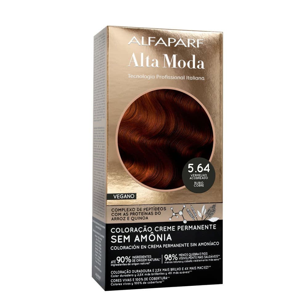TINTURA ALFAPARF ALTA MODA 5.64-CASTANHO CLARO PROFISSIONAL