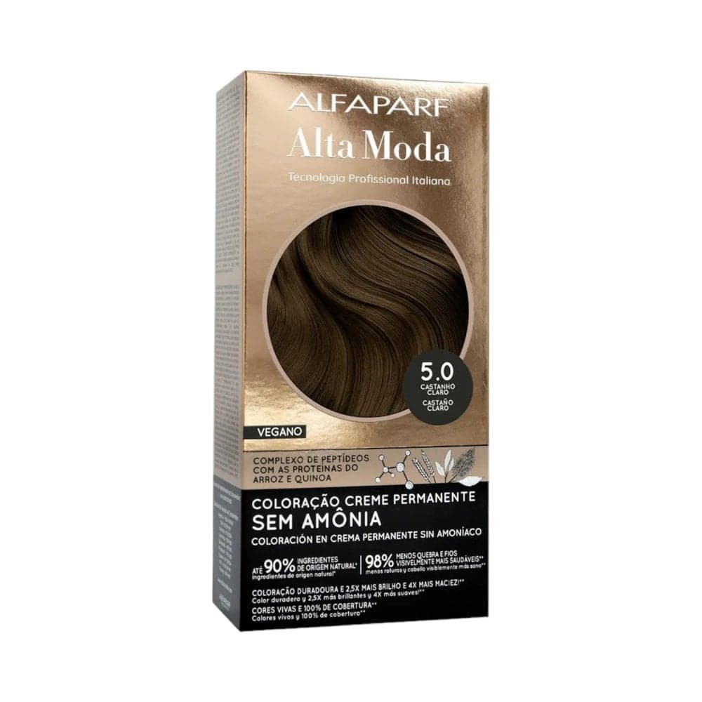 TINTURA ALFAPARF ALTA MODA 7.0-CASTANHO CLARO PROFISSIONAL