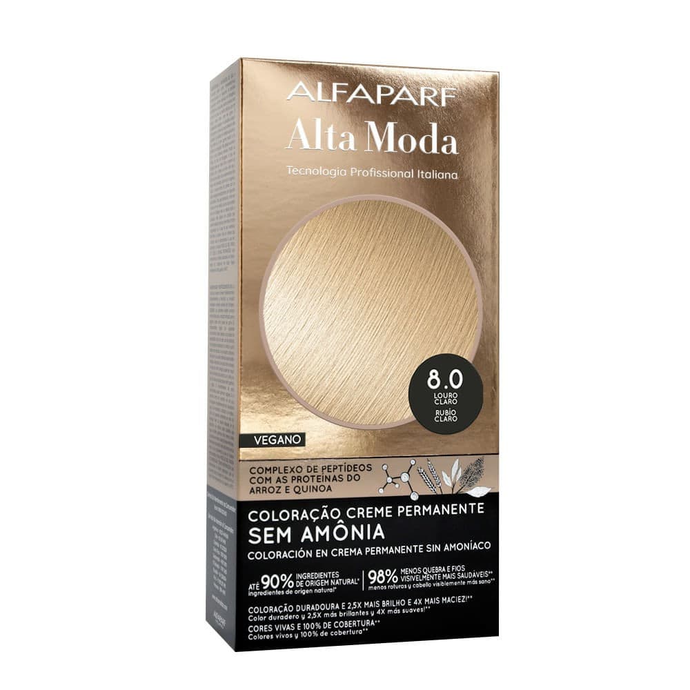 TINTURA ALFAPARF ALTA MODA 8.0-CASTANHO CLARO PROFISSIONAL