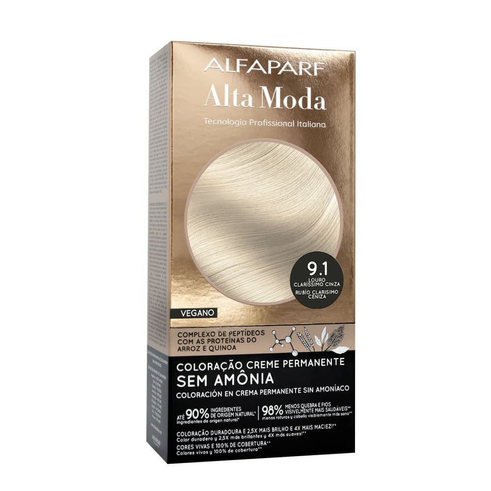 TINTURA ALFAPARF ALTA MODA 9.1-CASTANHO CLARO PROFISSIONAL