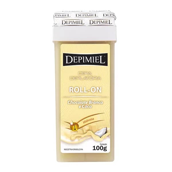 REFIL ROLL-ON DEPIMIEL 100G - CHOCOLATE BRANCO E COCO