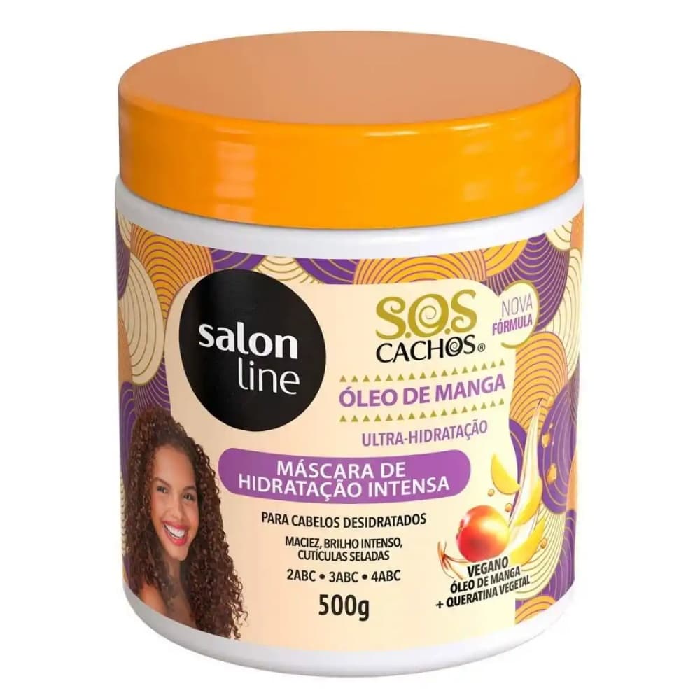SALON LINE MÁSCARA DE HIDRATAÇÃO SOS CACHOS OLEO MANGA 500G