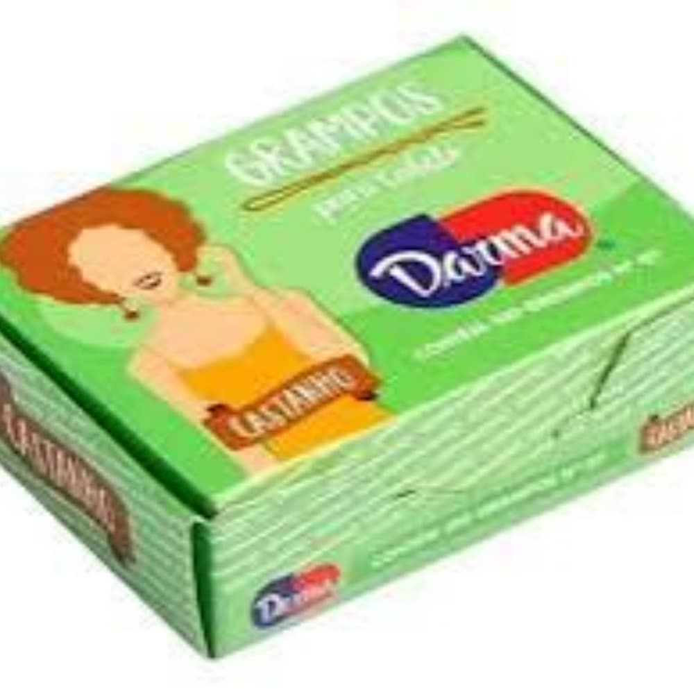 GRAMPOS PARA CABELO N07 CASTANHO C/100 DARMA
