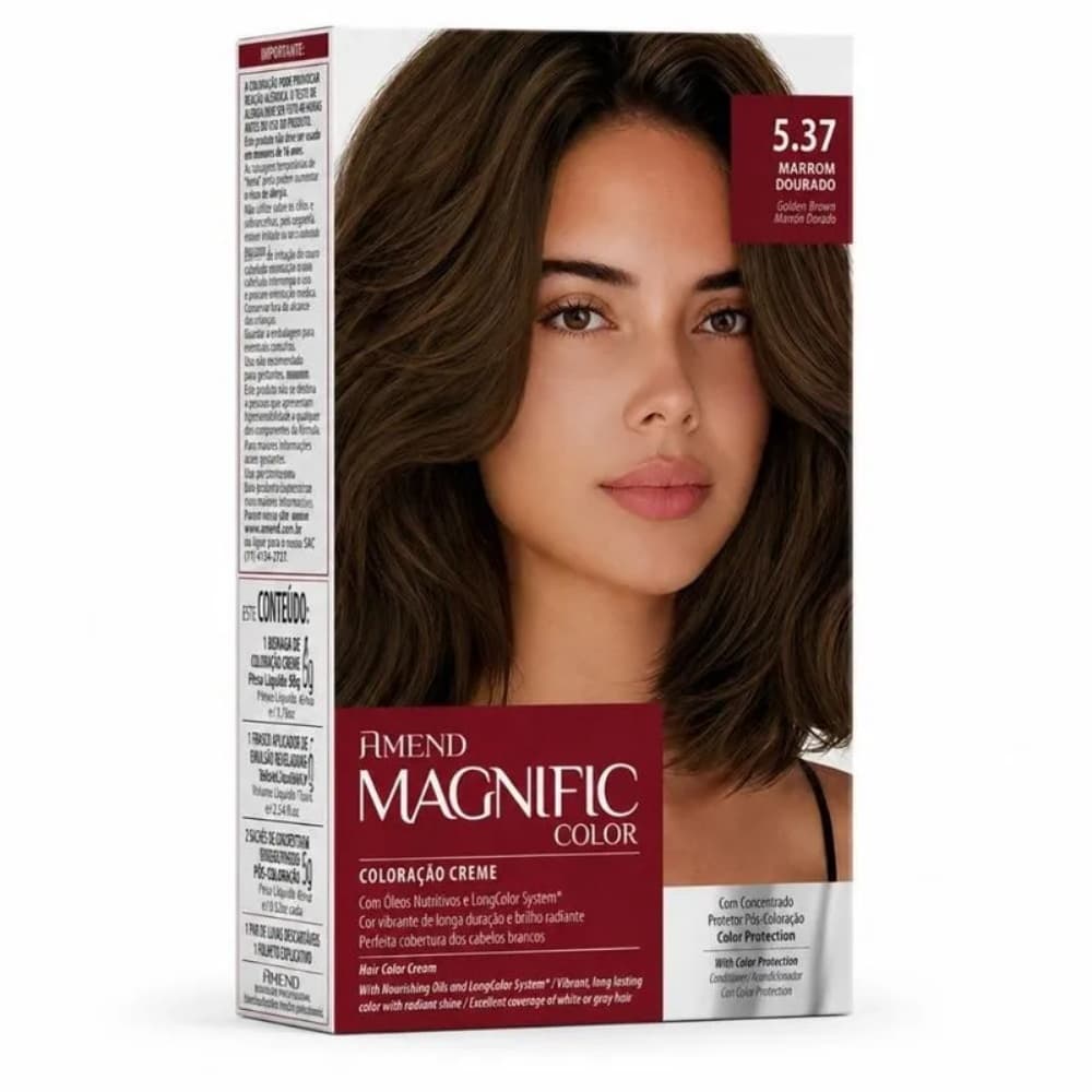AMEND COL MAGNIFIC COLOR 5.37 MARROM DOURADO - 742