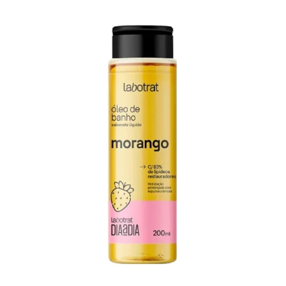 OLEO CORPORAL DE MORANGO LABOTRAT 200ML