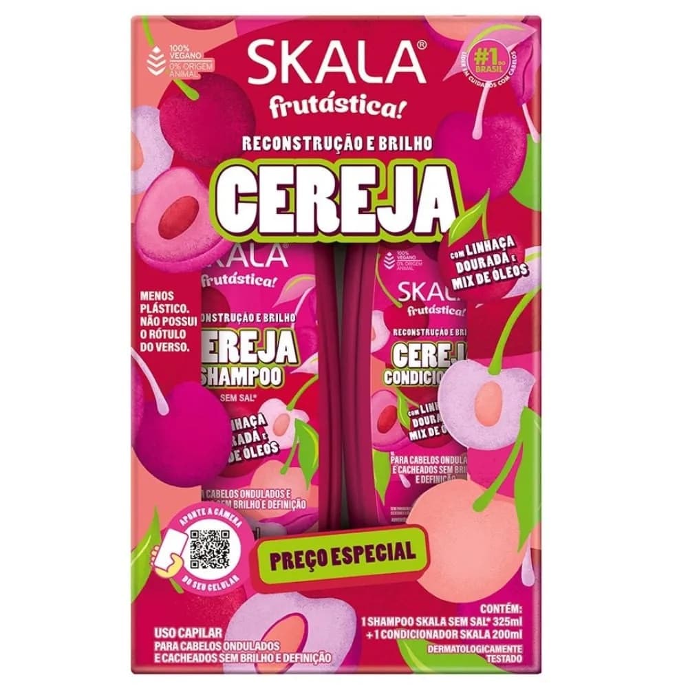 KIT SKALA SHAMPOO CONDICIONADOR CEREJA