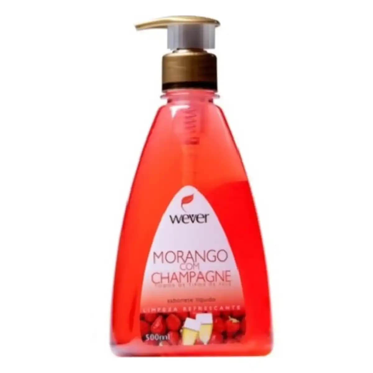 SABONETE LIQUIDO MORANGO COM CHAMPAGNE WEVER 500ML