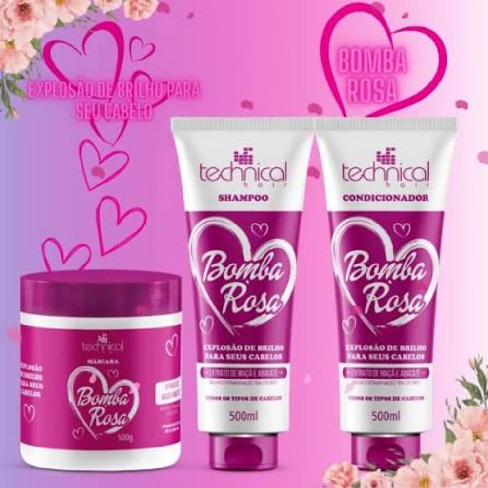 CONDICIONADOR BOMBA ROSA 500ml TECHNICAL