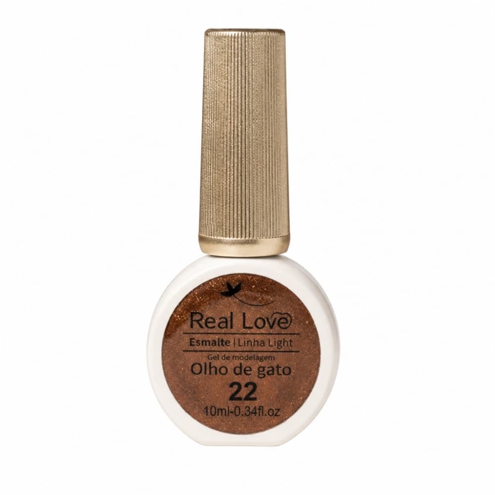 ESMALTE EM GEL OLHO DE GATO BRILHANTE - 22 REAL LOVE