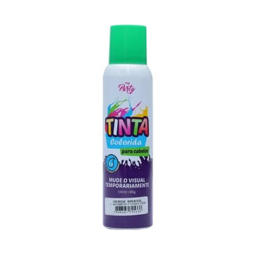 TINTA EM SPRAY VERDE PARA CABELO