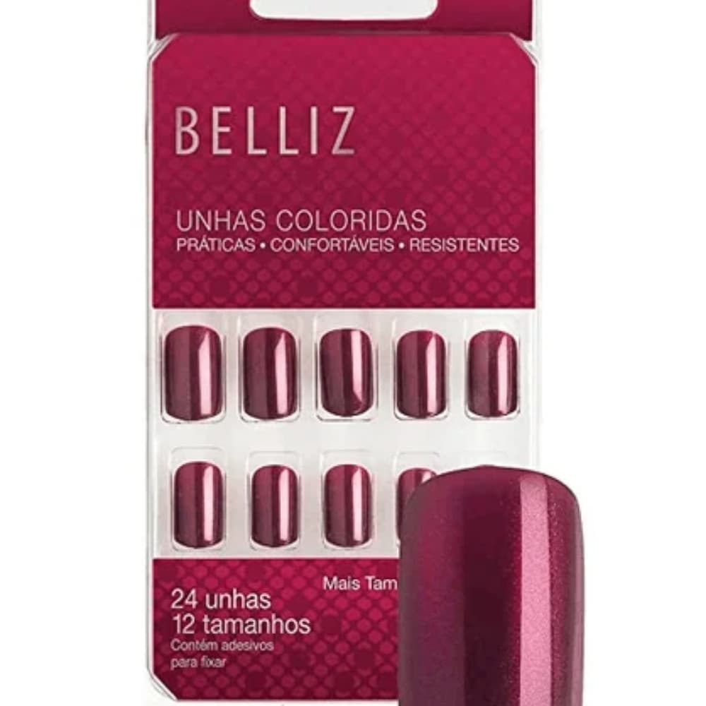 BELLIZ UNHA VERMELHO SEDA