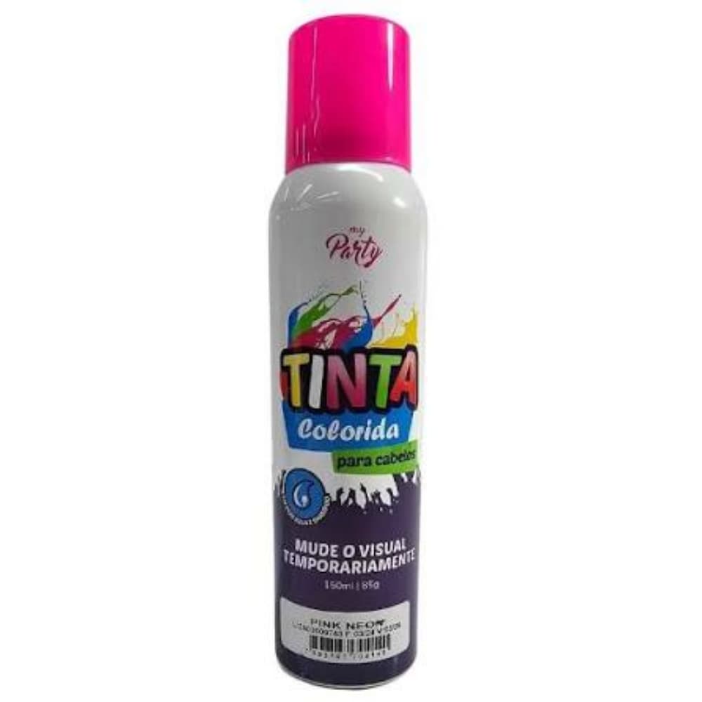 TINTA EM SPRAY PINK NEON PARA CABELO