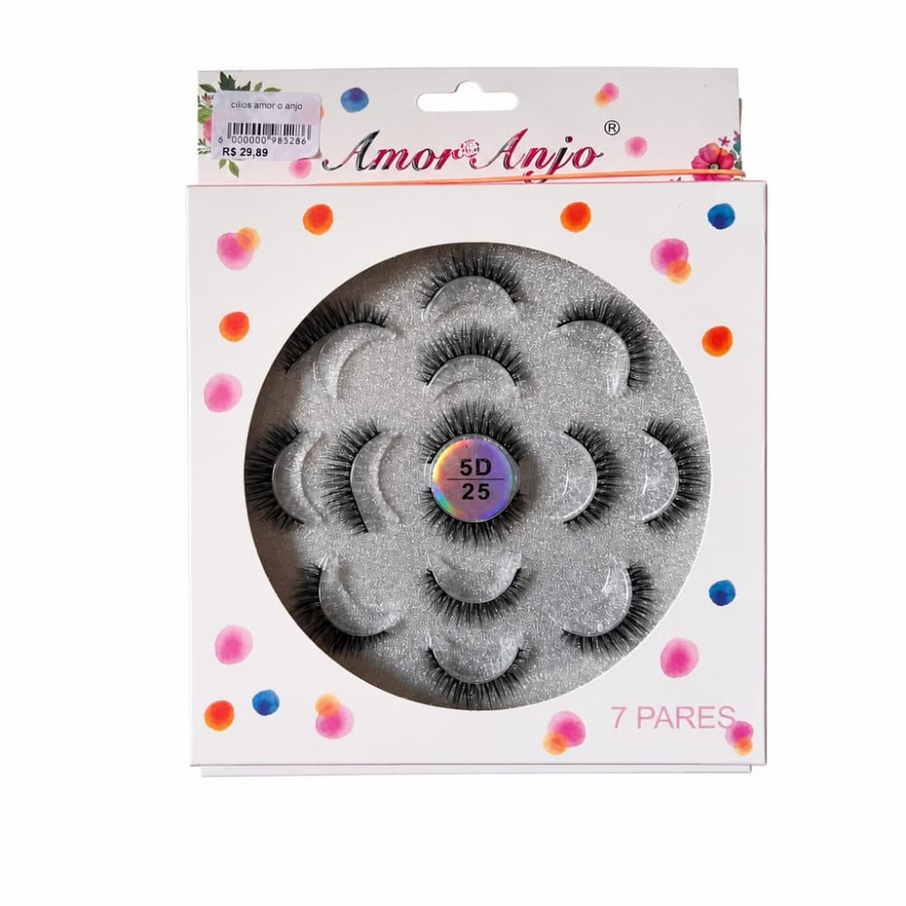 CILIOS AMOR E ANJO ( 7 PARES 5D25)