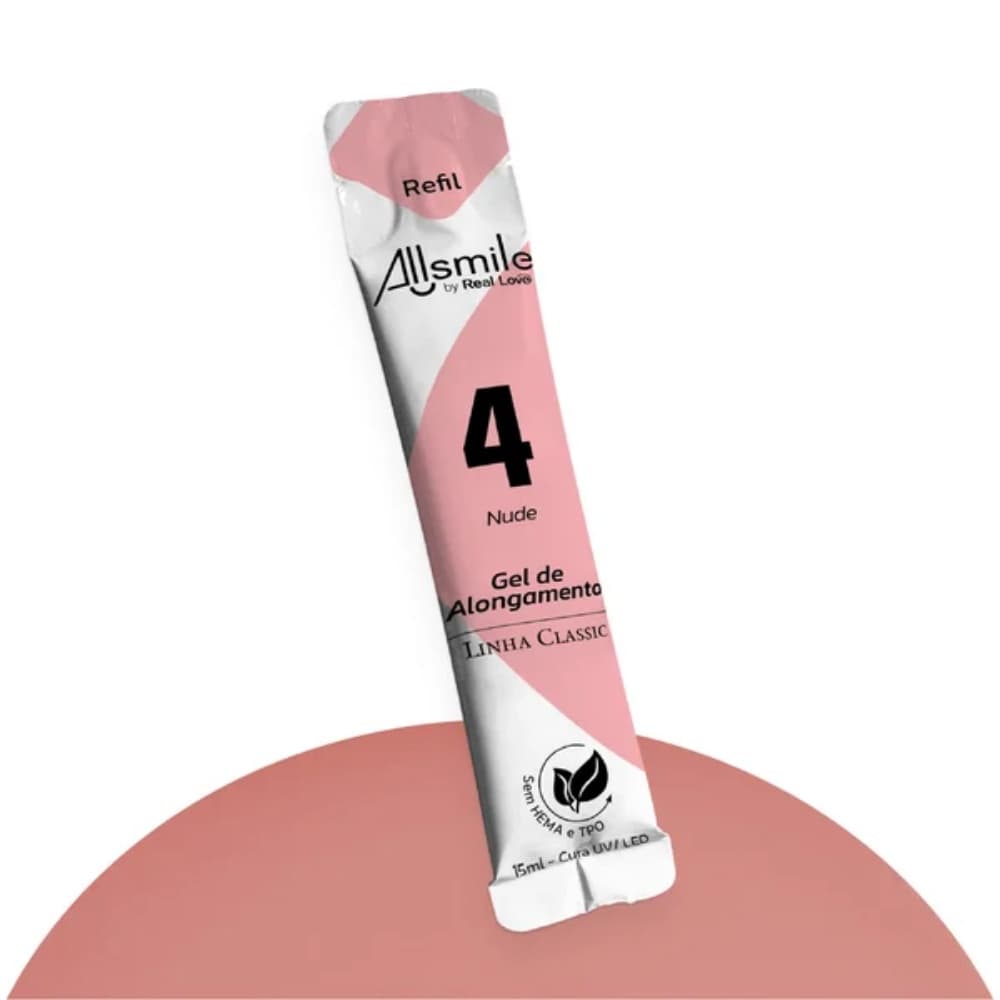 REFIL REAL LOVE PINK NUDE 4 ALLSMILE SEM TPO