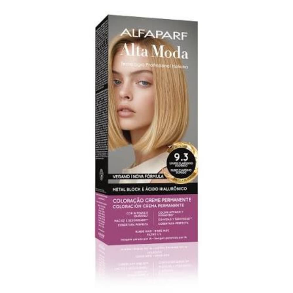 TINTURA ALFAPARF ALTA MODA 9.3 LOURO CLARISSIMO DOURADO