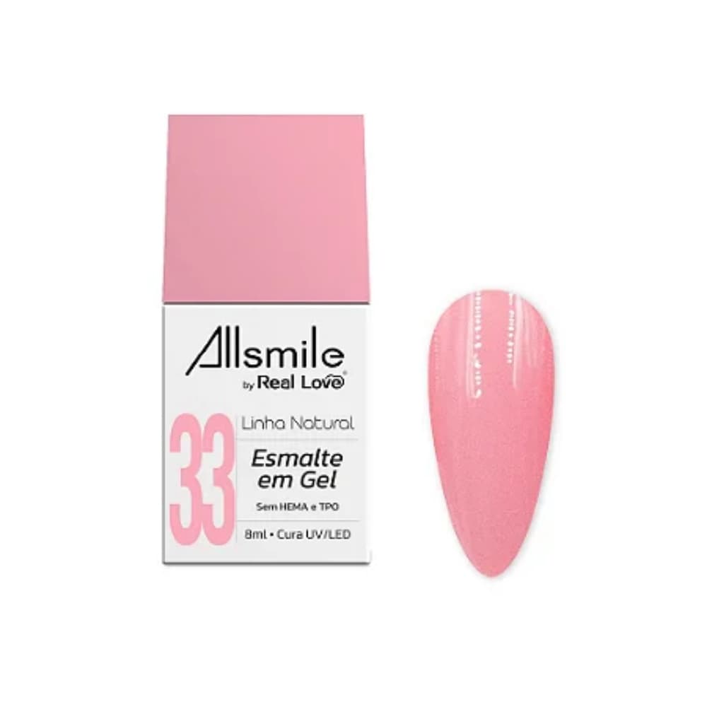 33- ESMALTE EM GEL REAL LOVE LINHA NATURAL 10ML