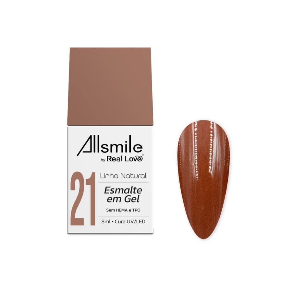 21 - ESMALTE EM GEL REAL LOVE LINHA NATURAL