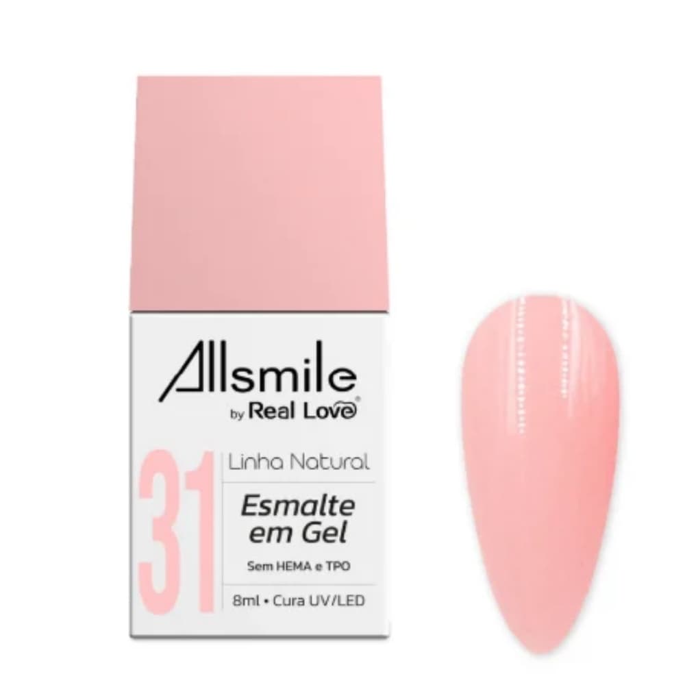 31- ESMALTE EM GEL REAL LOVE LINHA NATURAL 10ML