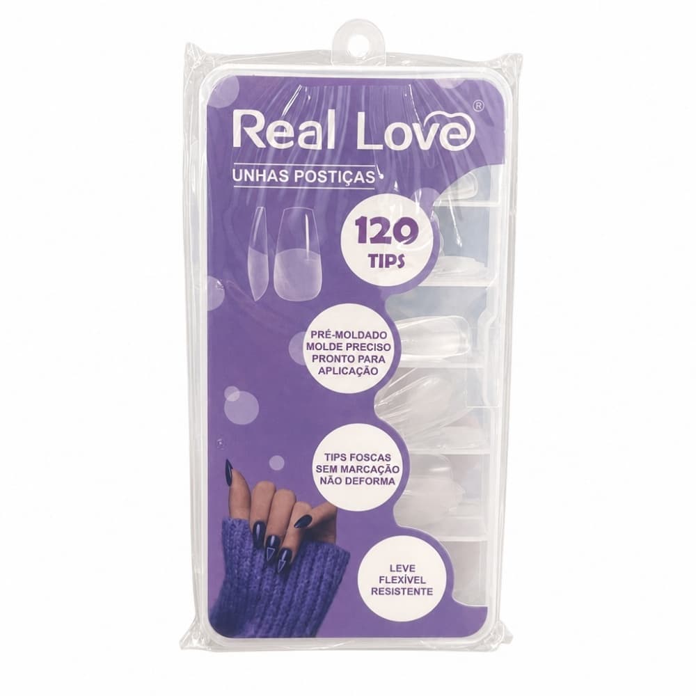 CAIXA TIPS 120PÇS REAL LOVE
