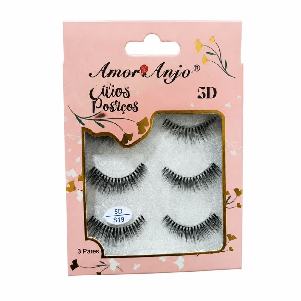 CILIOS AMOR E ANJO 5D / S19 3 PARES