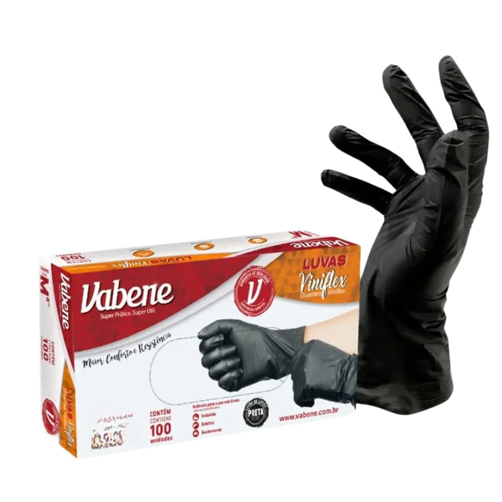 5 PARES DE LUVA DE VINIFLEX M- VABENE
