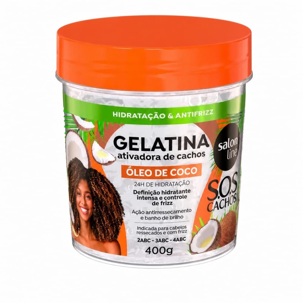 GELATINA SALON LINE 400GR OL COCO SOS
