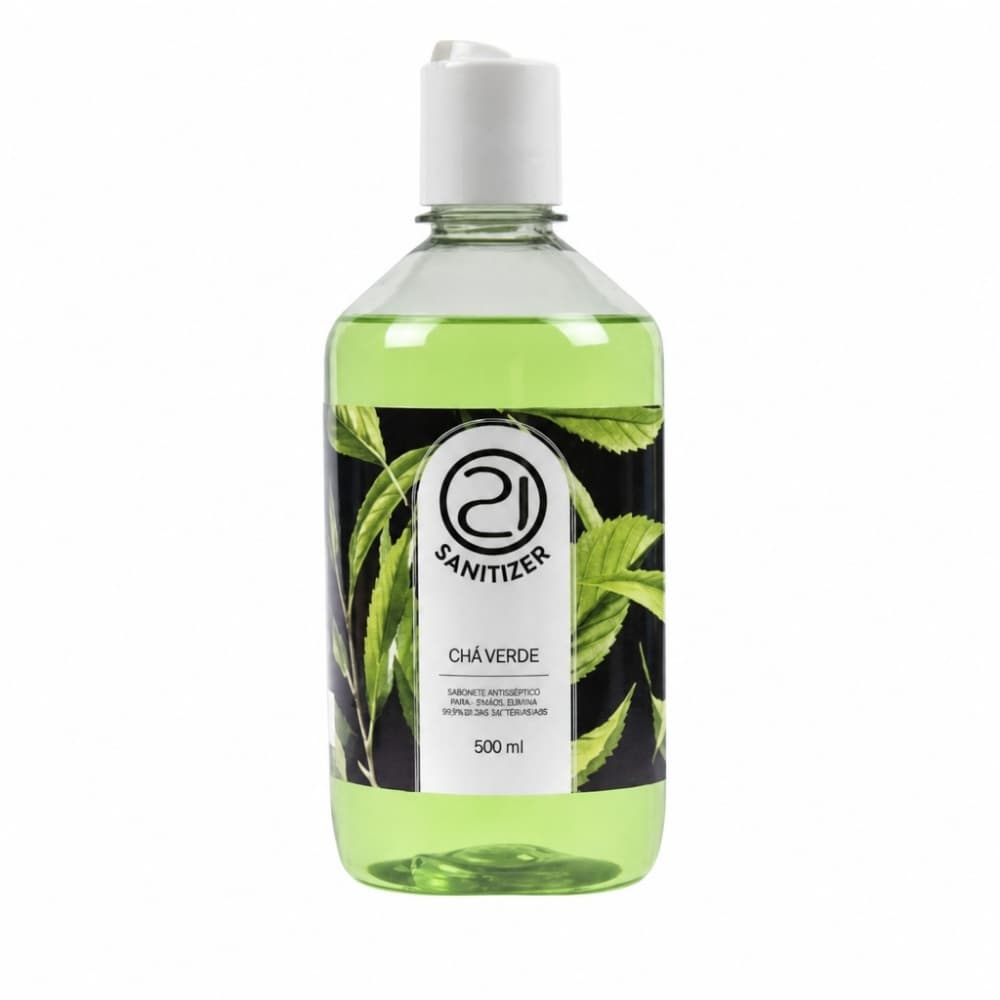 HIGIENIZADOR SANITIZER CHÁ VERDE 500ML - NAILS 21