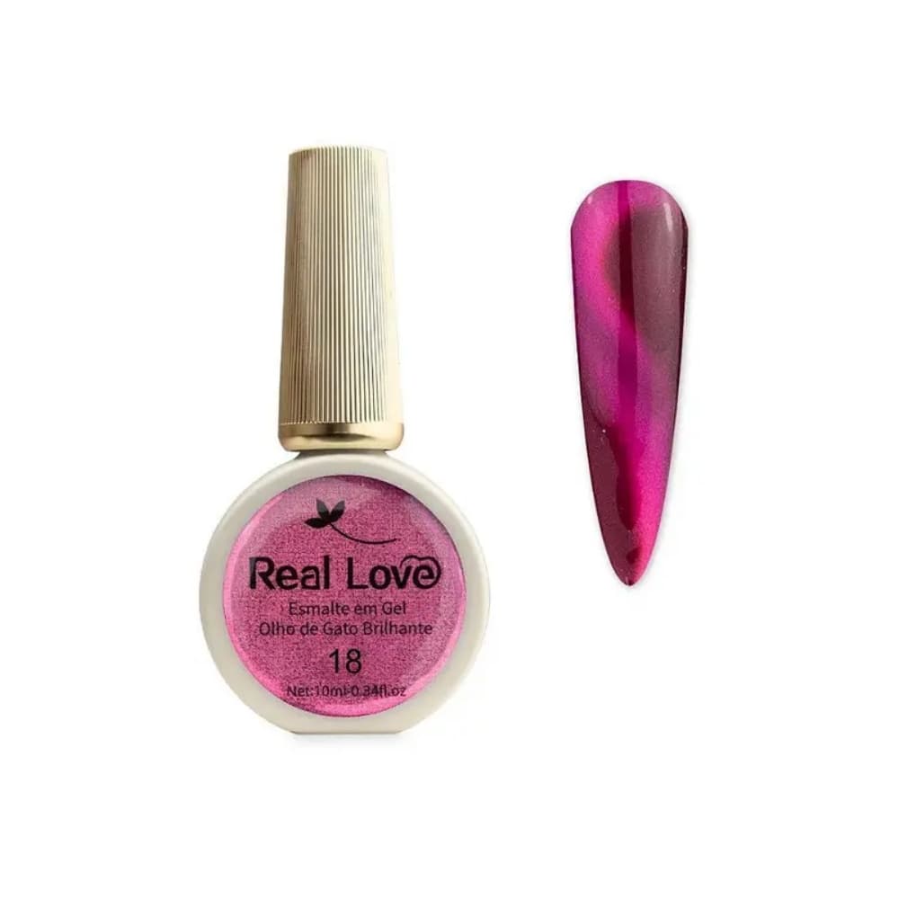 ESMALTE EM GEL OLHO DE GATO BRILHANTE N18