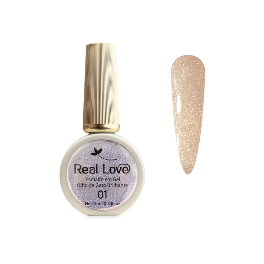 ESMALTE EM GEL OLHO DE GATO BRILHANTE N01